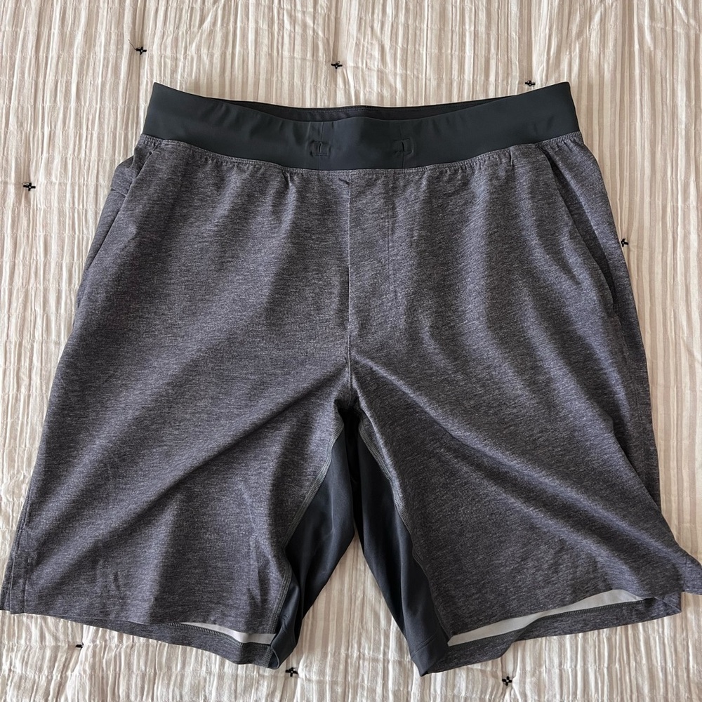 LULU LEMON T.H.E. 9” Gray Shorts